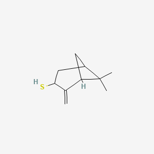 molecular formula C10H16S B15458946 6,6-Dimethyl-2-methylidenebicyclo[3.1.1]heptane-3-thiol CAS No. 61758-21-2