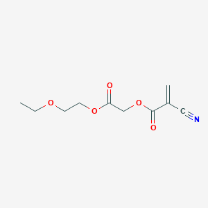 molecular formula C10H13NO5 B15458959 2-(2-Ethoxyethoxy)-2-oxoethyl 2-cyanoprop-2-enoate CAS No. 61435-94-7