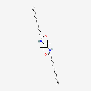 molecular formula C30H54N2O2 B15458983 N,N'-(2,2,4,4-Tetramethylcyclobutane-1,3-diyl)di(undec-10-enamide) CAS No. 61796-75-6