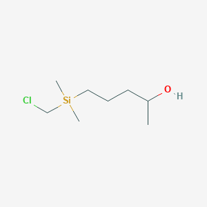 5-[(Chloromethyl)(dimethyl)silyl]pentan-2-ol