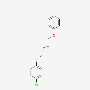 1-Chloro-4-{[4-(4-methylphenoxy)but-2-en-1-yl]sulfanyl}benzene