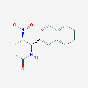 molecular formula C15H14N2O3 B15459023 (5R,6S)-6-(Naphthalen-2-yl)-5-nitropiperidin-2-one CAS No. 61298-27-9