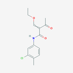 N-(3-Chloro-4-methylphenyl)-2-(ethoxymethylidene)-3-oxobutanamide