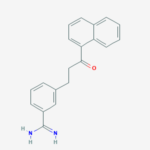 3-[3-(Naphthalen-1-yl)-3-oxopropyl]benzene-1-carboximidamide