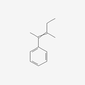 molecular formula C12H16 B15459099 (3-Methylpent-2-en-2-yl)benzene CAS No. 61777-06-8