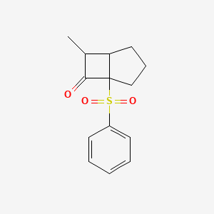 5-(Benzenesulfonyl)-7-methylbicyclo[3.2.0]heptan-6-one