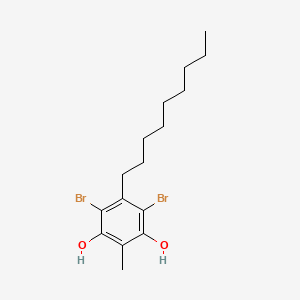 4,6-Dibromo-2-methyl-5-nonylbenzene-1,3-diol