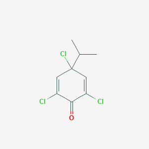 molecular formula C9H9Cl3O B15459137 2,4,6-Trichloro-4-(propan-2-yl)cyclohexa-2,5-dien-1-one CAS No. 61305-65-5