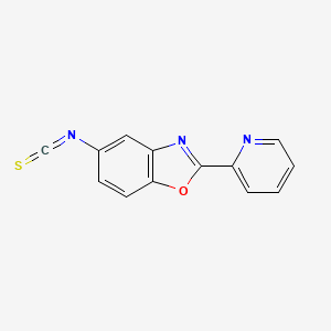 molecular formula C13H7N3OS B15459143 5-Isothiocyanato-2-(pyridin-2-yl)-1,3-benzoxazole CAS No. 61382-19-2