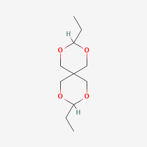 molecular formula C11H20O4 B15459167 3,9-Diethyl-2,4,8,10-tetraoxaspiro[5.5]undecane CAS No. 61371-04-8