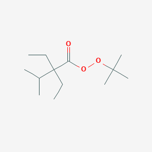 molecular formula C13H26O3 B15459172 tert-Butyl 2,2-diethyl-3-methylbutaneperoxoate CAS No. 61415-91-6