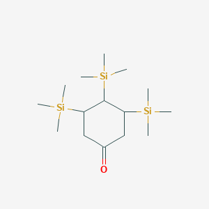 molecular formula C15H34OSi3 B15459176 3,4,5-Tris(trimethylsilyl)cyclohexan-1-one CAS No. 61705-70-2