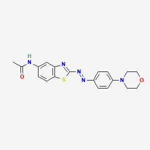 N-(2-{(E)-[4-(Morpholin-4-yl)phenyl]diazenyl}-1,3-benzothiazol-5-yl)acetamide