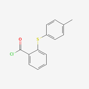 molecular formula C14H11ClOS B15459207 2-[(4-Methylphenyl)sulfanyl]benzoyl chloride CAS No. 61485-96-9