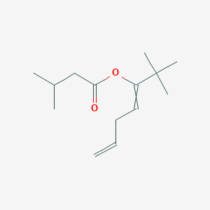 molecular formula C14H24O2 B15459210 2,2-Dimethylhepta-3,6-dien-3-yl 3-methylbutanoate CAS No. 61666-18-0