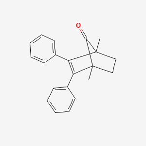 molecular formula C21H20O B15459223 1,4-Dimethyl-2,3-diphenylbicyclo[2.2.1]hept-2-en-7-one CAS No. 61515-21-7