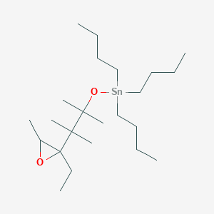 Tributyl{[3-(2-ethyl-3-methyloxiran-2-yl)-2,3-dimethylbutan-2-yl]oxy}stannane