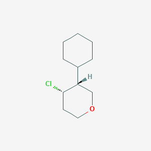 molecular formula C11H19ClO B15459244 (3R,4S)-4-Chloro-3-cyclohexyloxane CAS No. 61639-04-1