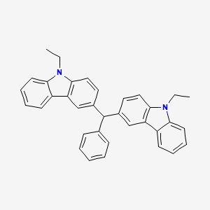 molecular formula C35H30N2 B15459249 3,3'-(Phenylmethylene)bis(9-ethyl-9H-carbazole) CAS No. 61735-38-4