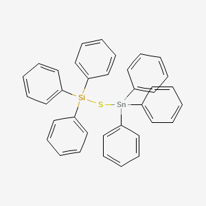 molecular formula C36H30SSiSn B15459251 Triphenyl[(triphenylstannyl)sulfanyl]silane CAS No. 61550-21-8