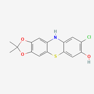 8-Chloro-2,2-dimethyl-2H,10H-[1,3]dioxolo[4,5-B]phenothiazin-7-OL