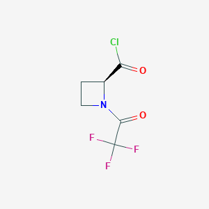 molecular formula C6H5ClF3NO2 B15459290 (2S)-1-(Trifluoroacetyl)azetidine-2-carbonyl chloride CAS No. 61578-71-0