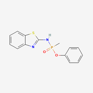 Phenyl N-1,3-benzothiazol-2-yl-P-methylphosphonamidate