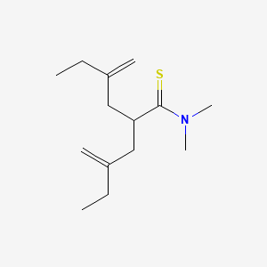 N,N-Dimethyl-4-methylidene-2-(2-methylidenebutyl)hexanethioamide