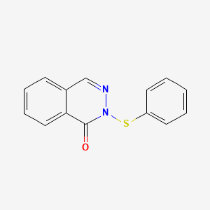 molecular formula C14H10N2OS B15459342 2-(Phenylsulfanyl)phthalazin-1(2H)-one CAS No. 61556-57-8