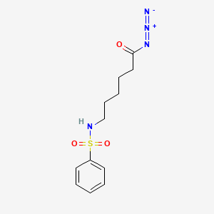 6-[(Benzenesulfonyl)amino]hexanoyl azide