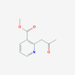 molecular formula C10H11NO3 B15459374 Methyl 2-(2-oxopropyl)pyridine-3-carboxylate CAS No. 61436-82-6