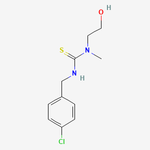 N'-[(4-Chlorophenyl)methyl]-N-(2-hydroxyethyl)-N-methylthiourea