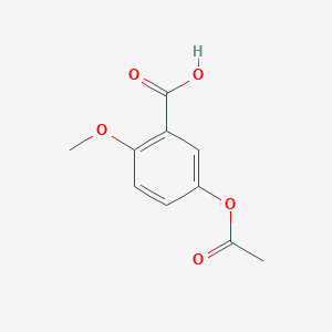 molecular formula C10H10O5 B15459388 5-(Acetyloxy)-2-methoxybenzoic acid CAS No. 61234-43-3