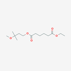 molecular formula C14H26O5 B15459413 Ethyl 3-methoxy-3-methylbutyl hexanedioate CAS No. 61286-46-2