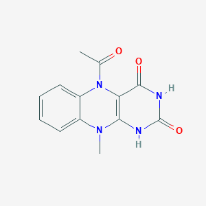 molecular formula C13H12N4O3 B15459415 5-Acetyl-10-methyl-5,10-dihydrobenzo[g]pteridine-2,4(1H,3H)-dione CAS No. 61550-64-9