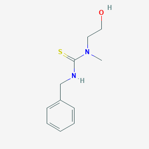 molecular formula C11H16N2OS B15459421 Thiourea, N-(2-hydroxyethyl)-N-methyl-N'-(phenylmethyl)- CAS No. 61290-61-7