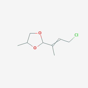 2-(4-Chlorobut-2-en-2-yl)-4-methyl-1,3-dioxolane