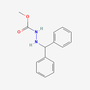 molecular formula C15H16N2O2 B15459447 Methyl 2-(diphenylmethyl)hydrazine-1-carboxylate CAS No. 61765-98-8