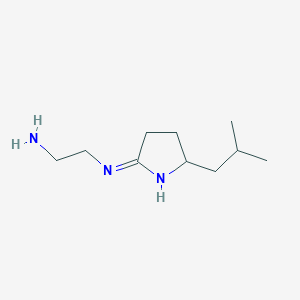 molecular formula C10H21N3 B15459457 N~1~-[2-(2-Methylpropyl)-3,4-dihydro-2H-pyrrol-5-yl]ethane-1,2-diamine CAS No. 61309-11-3