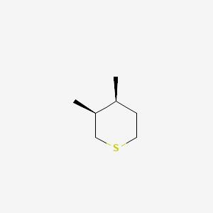 molecular formula C7H14S B15459486 2H-Thiopyran, tetrahydro-3,4-dimethyl-, cis- CAS No. 61568-50-1