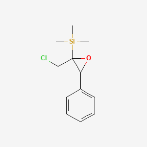 [2-(Chloromethyl)-3-phenyloxiran-2-yl](trimethyl)silane