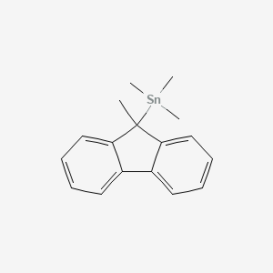 molecular formula C17H20Sn B15459553 Trimethyl(9-methyl-9H-fluoren-9-YL)stannane CAS No. 61715-81-9