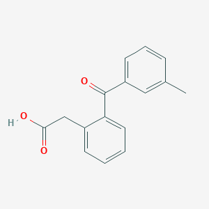 molecular formula C16H14O3 B15459559 [2-(3-Methylbenzoyl)phenyl]acetic acid CAS No. 61561-54-4