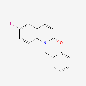 1-Benzyl-6-fluoro-4-methylquinolin-2(1H)-one