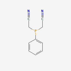 molecular formula C10H9N2P B15459596 2,2'-(Phenylphosphanediyl)diacetonitrile CAS No. 61806-56-2