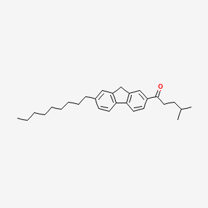 molecular formula C28H38O B15459623 4-Methyl-1-(7-nonyl-9H-fluoren-2-YL)pentan-1-one CAS No. 61314-33-8