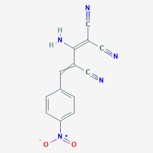 2-Amino-4-(4-nitrophenyl)buta-1,3-diene-1,1,3-tricarbonitrile