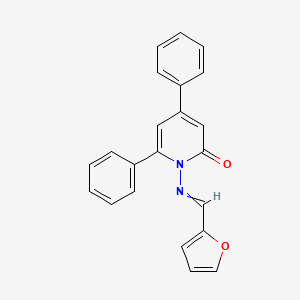 1-{[(Furan-2-yl)methylidene]amino}-4,6-diphenylpyridin-2(1H)-one