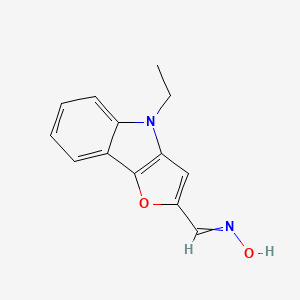 N-[(4-Ethyl-4H-furo[3,2-b]indol-2-yl)methylidene]hydroxylamine