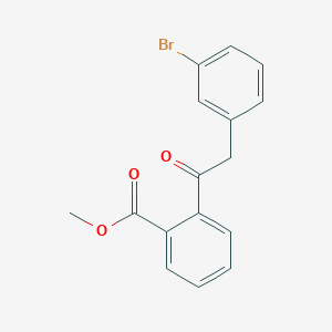 molecular formula C16H13BrO3 B15459641 Methyl 2-[(3-bromophenyl)acetyl]benzoate CAS No. 61653-05-2